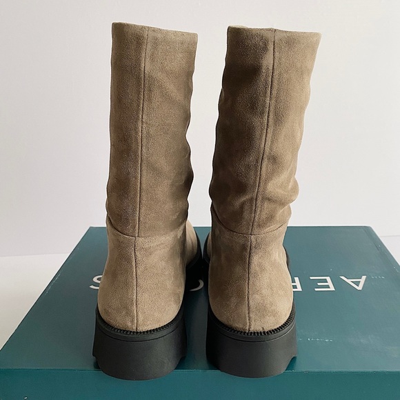 ✨New AEROSOLES Simple Suede Slouchy Short Boots 7.5M - Picture 7 of 10